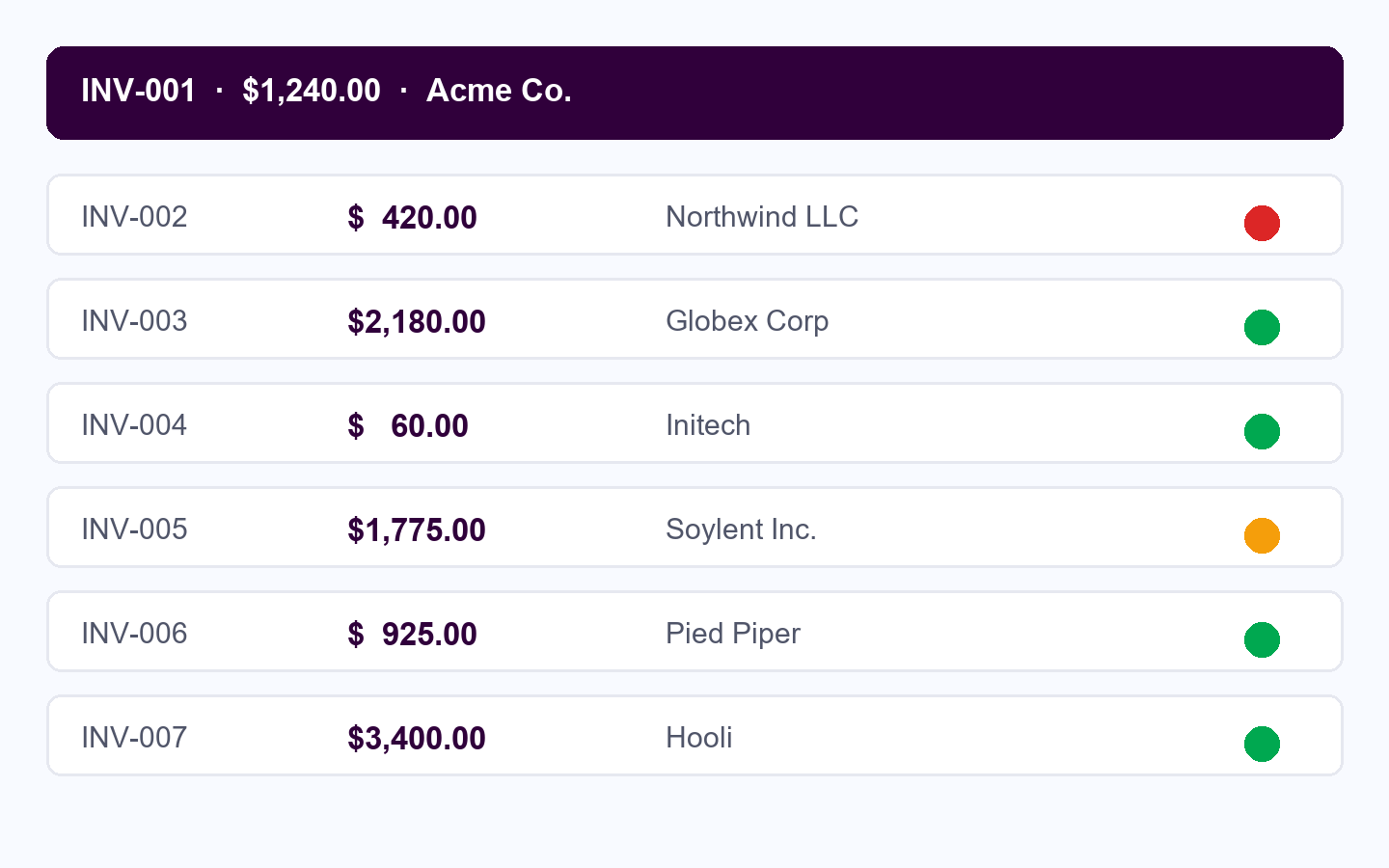 Invoice Manager preview
